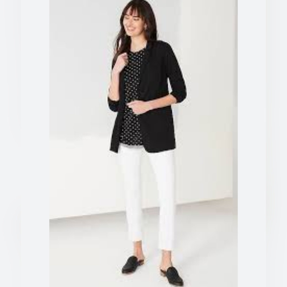 Nwt J. Jill Wearever Collection Open Cardigan, Color Black, Size S